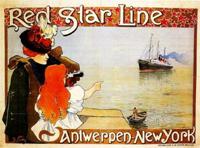 Affiche van de Red Star Line